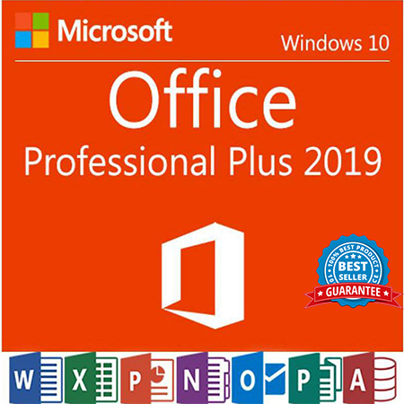 104p, Microsoft Office 2019 Pro Plus Clé : Toutes les langues - Licence à vie pour Windows 10/11